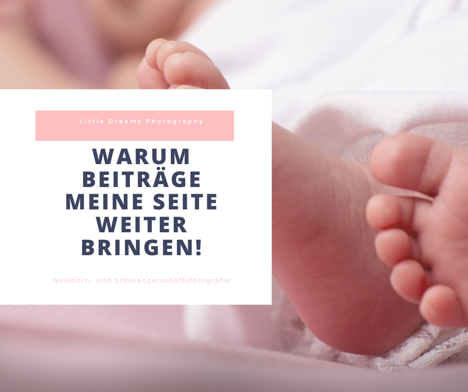 Warum Beiträge meine Seite weiter bringen